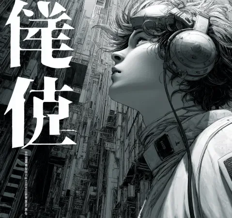 科幻漫画封面，星际飞船穿越星云